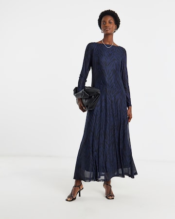 Mesh Seam Detail Care Free Dress