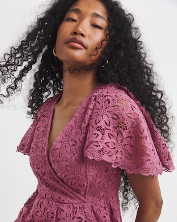 Maya Deluxe Lace Midi Dress