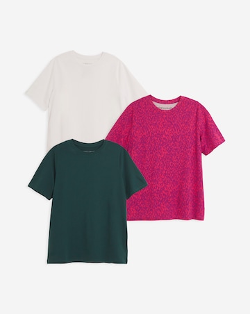 3 Pack Crew Neck Short Sleeve T-Shirt