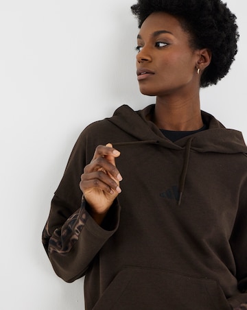 adidas Leopard 3 Stripe Hoodie