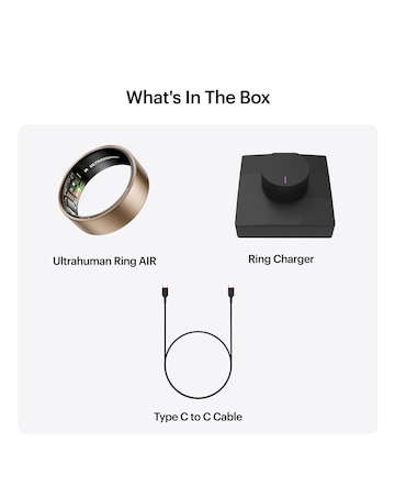 Ultrahuman Ring AIR Bluetooth Smart Ring - Brushed Rose Gold - Size 9