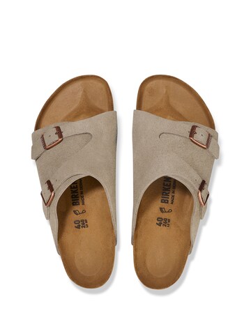 Birkenstock Classic Suede Zurich Sandals - Taupe