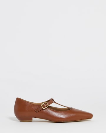 Park Elongated Square Toe Mary Janes - Wide Fit (E)