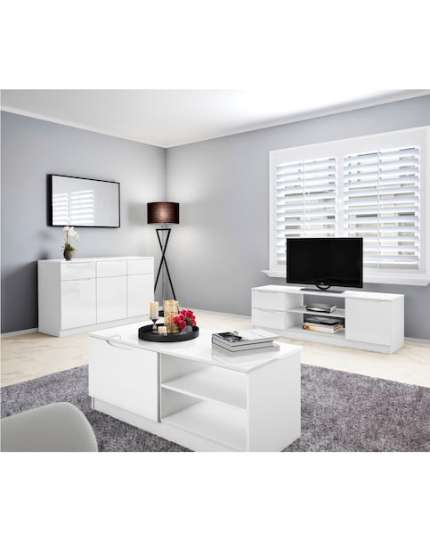 Sorrento Ready Assembled High Gloss Side Table