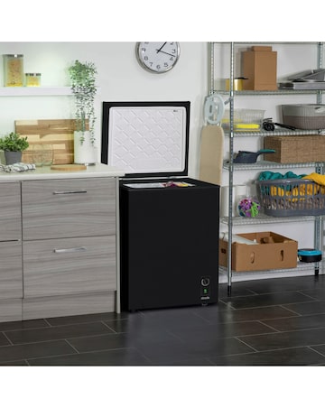 Abode A142CF0E1B Chest Freezer 142L Black + Install