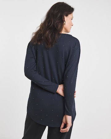 Soft Touch Diamante Top
