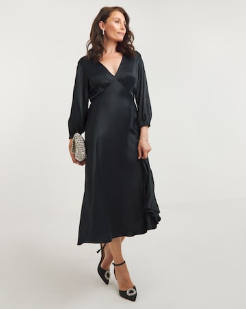 Joanna Hope Heavy Satin Midi Dress
