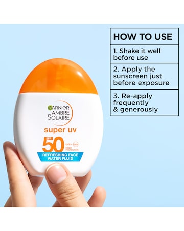 Garnier Ambre Solaire Super UV Refreshing Water Fluid - Invisible