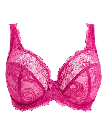 Pretty Secrets 2 Pack Ella Lace Full Cup Wired Bras B-L - Teal/Pink
