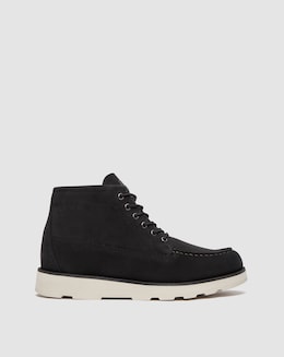 Timberland Britton Mills Mid Lace Chukka Suede Boot - Black