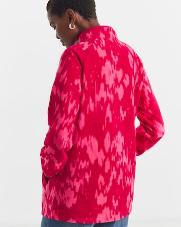 Zip Through Longline Fleece