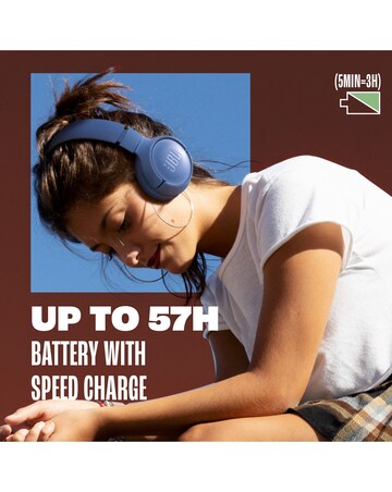 JBL Tune 520BT Wireless On-Ear Headphones - Black