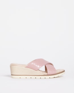 Cushion Walk Crossover Wedge Mule E Fit