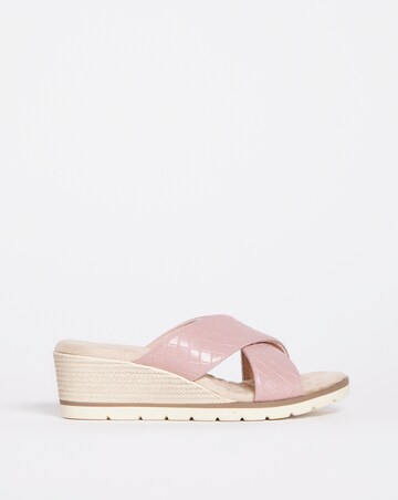 Cushion Walk Crossover Wedge Mule E Fit