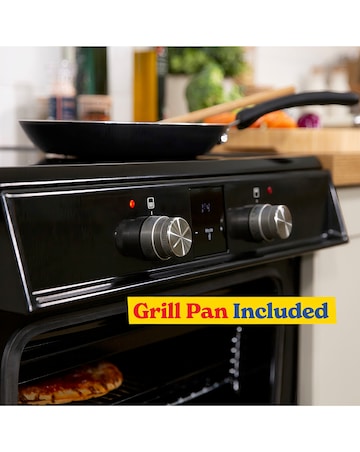 RUSSELL HOBBS 60CM Double Electric Cooker With Induction Hob - Black