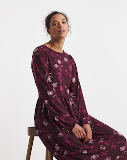 Soft Touch Long Sleeve Smock Dress