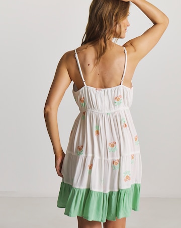 Figleaves Embroidered Mini Beach Dress