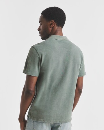 Union Garment Dyed Pique Polo- Green