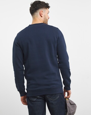 Navy Crew Neck Sweat Long