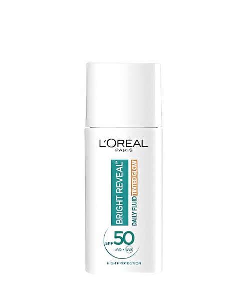 L'Oreal Paris Daily Fluid Tinted Glow SPF 50+, Bronze Glow