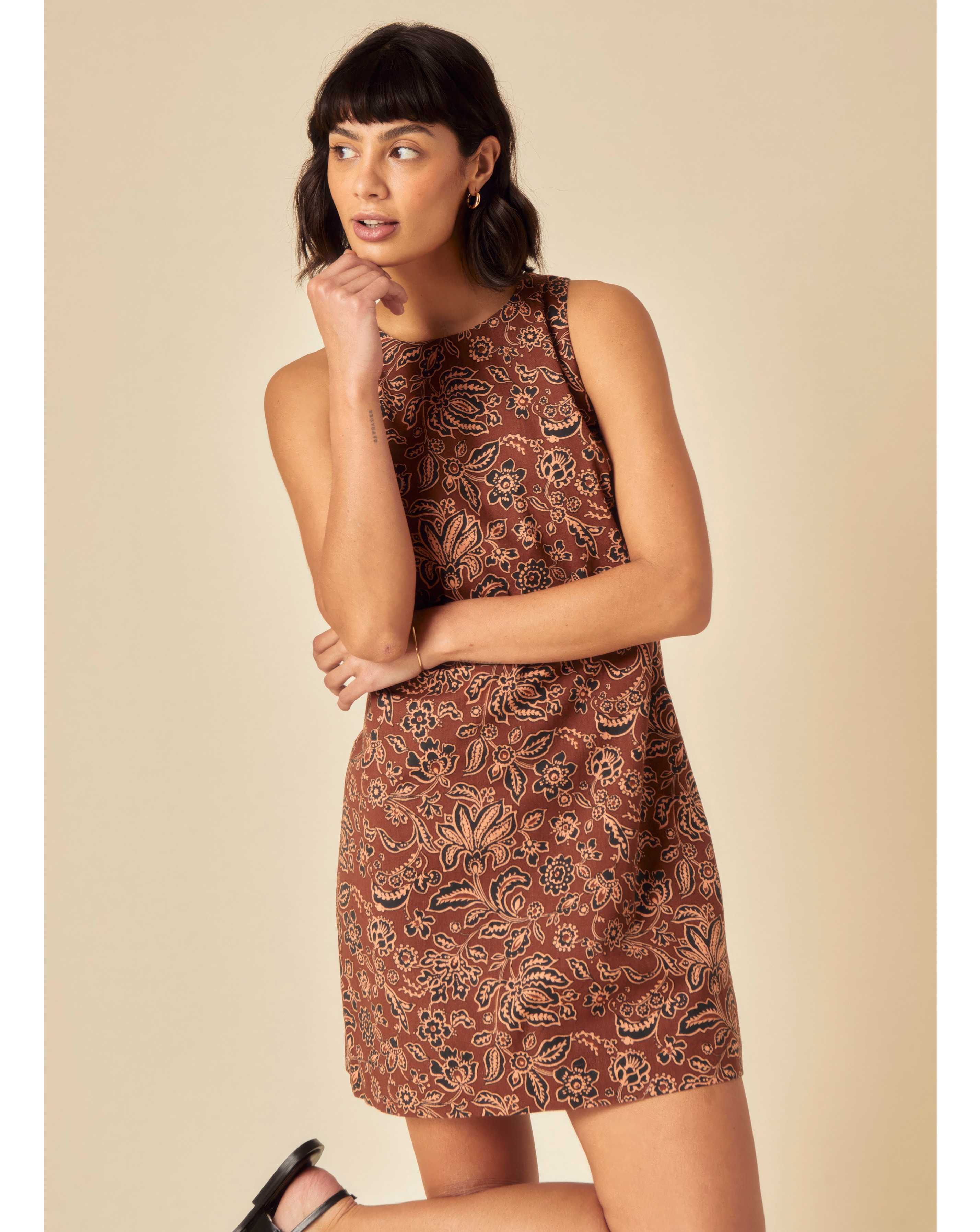 Nobody's Child Paisley Mini Dress | Ambrose Wilson