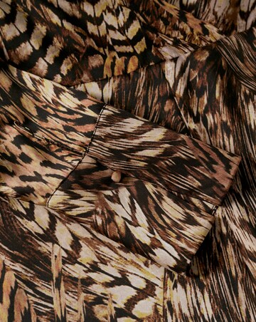 Mango Pluma Animal Print Fluid Dress