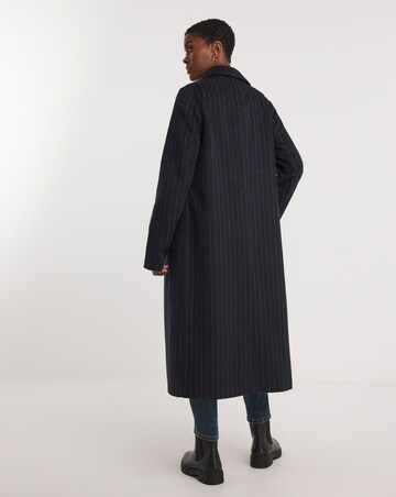 Navy Pin Stripe Coat