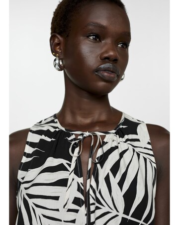 Mango Julia Leaf Print Dress