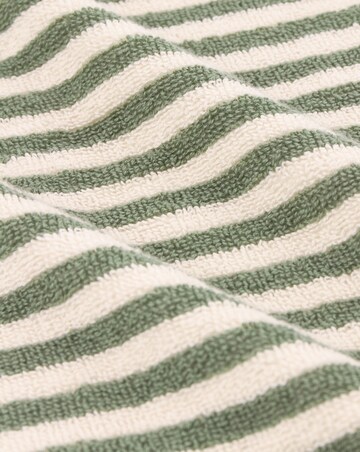 Yard Hebden Stripe Cotton Towel - Forest