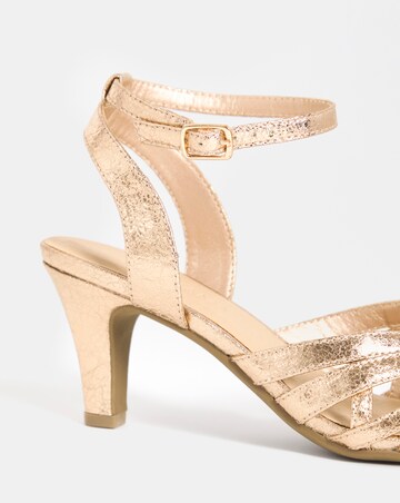 Waltz Round Toe Caged Heels - Extra Wide Fit (EEE)