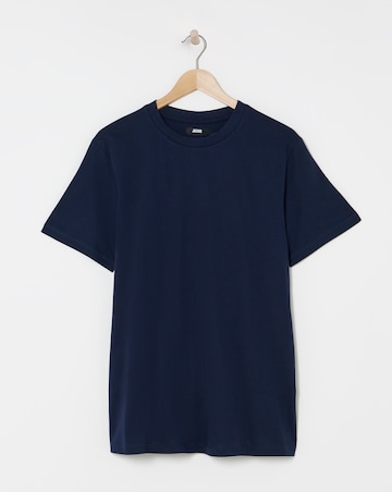Supima Crew Neck T-Shirt- Navy