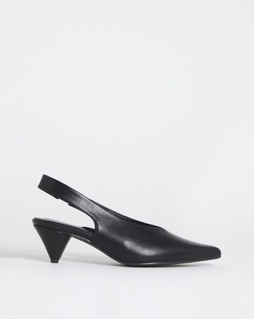 Rina Slingback Pointed Toe Heeled Shoes - Extra Wide Fit (EEE)