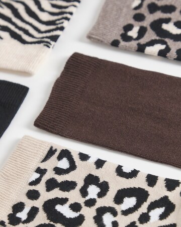 Pretty Secrets (5 Pair Pack) Ankle Socks (Wide Fit) Animal