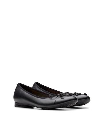 Clarks Loreleigh Rae Leather Ballet Pump Wide Fit