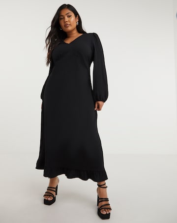Nobody's Child Delilah V Neck Midi Dress