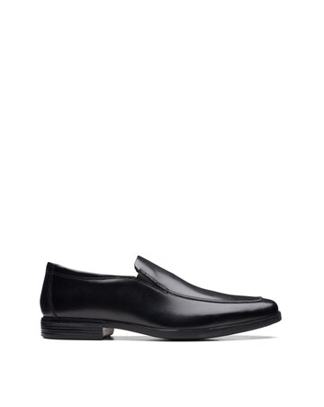 Clarks Howard Edge Shoes Wide Fit - Black