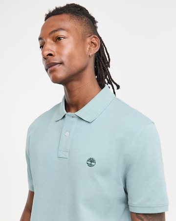 Timberland Millers River Short Sleeve Pique Polo - Blue