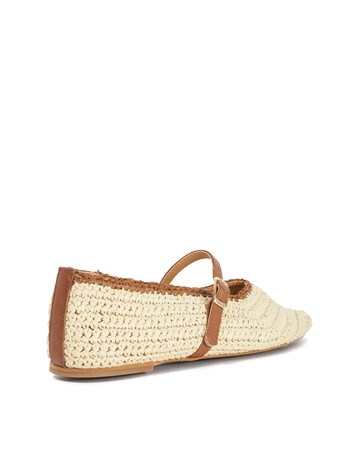 Dune Haloha Basket Weave Flat Shoes - Standard Fit (D)
