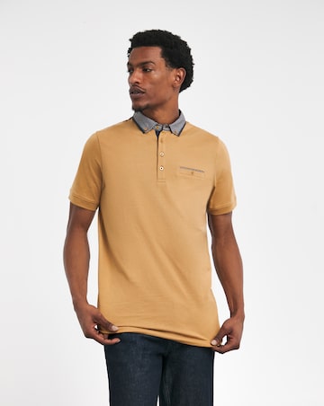 Joe Browns Printed Collar Polo Shirt Long Length