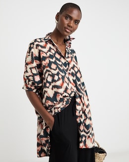 Printed Oversized Blouse
