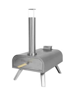 George Foreman 16&quot; Stainless Steel Wood Pellet Pizza Oven