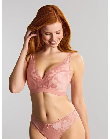 Panache Amour Non Wired Rose Pink Soft Padded Lace Bra