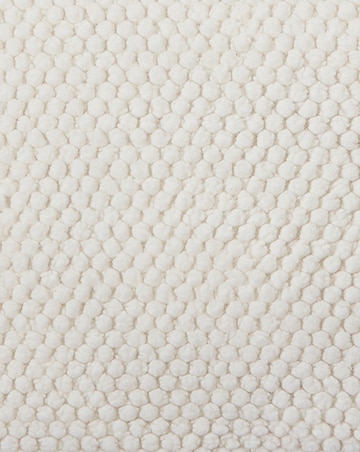 Bobble Fleece Cushion - Cream