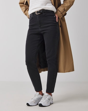 Slim Mom Jean- (Washed Black)- King's Trust- #2 Per Sale Donated