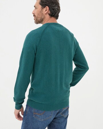 FatFace Rye Cashmere Cotton Crew Neck Jumper