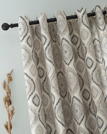 Pineapple Elephant Ziri Light Filtering Curtains