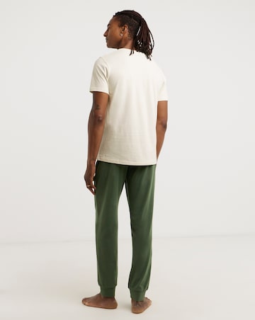 2 Pack T-Shirt And Cuffed Hem PJs