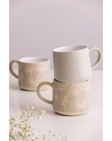 Mason Cash Set of 2 Botanical Leaf Mugs