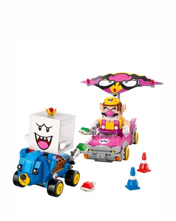LEGO Super Mario: Mario Kart Wario & King Boo Figures and 2 Drifting Toy 42038