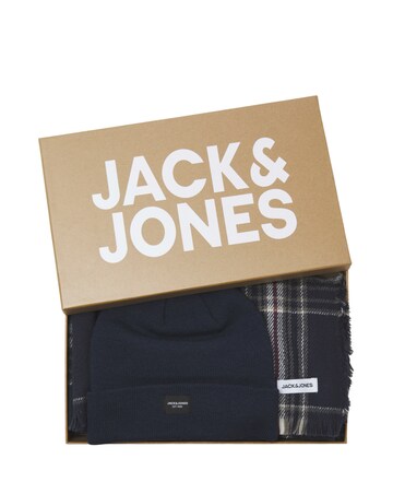 Jack & Jones Beanie & Scarf Giftbox - Navy